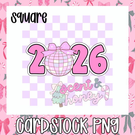 Disco 2026 (square) Cardstock PNG