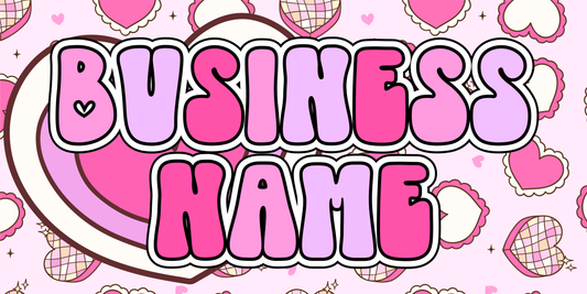Pre-Made Facebook Banner - Groovy Valentine