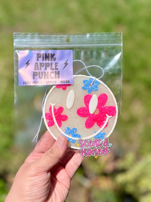 RTS Happy Flower Face - Pink Apple Punch
