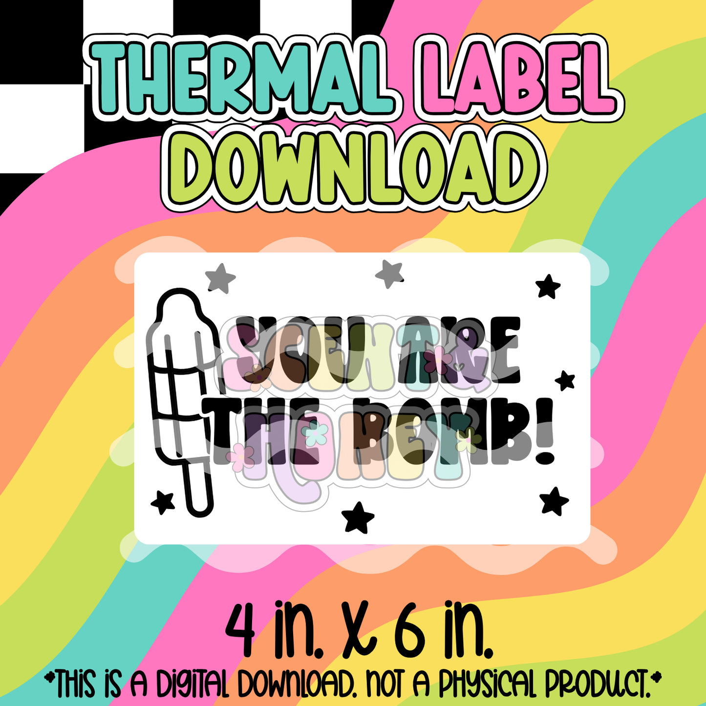 You Are The Bomb (4x6) Thermal Label