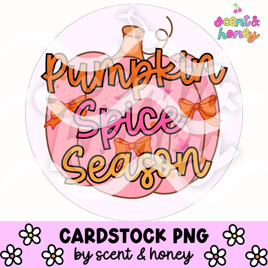 Pumpkin Spice Season Cardstock PNG