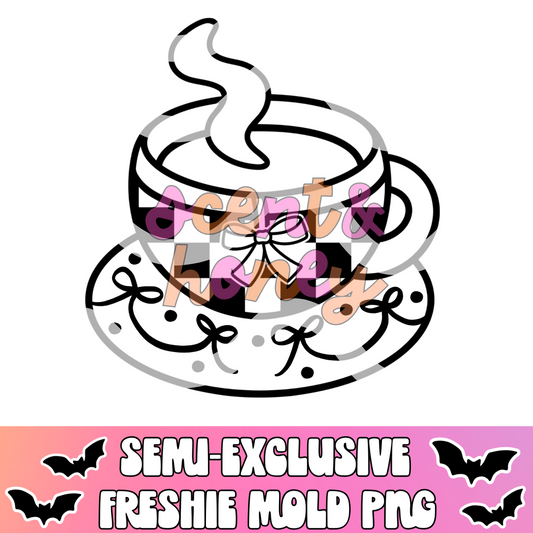 **SEMI-EXCLUSIVE** Girly Bow Tea Cup PNG Download