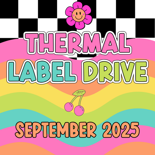 September Thermal Label Drive