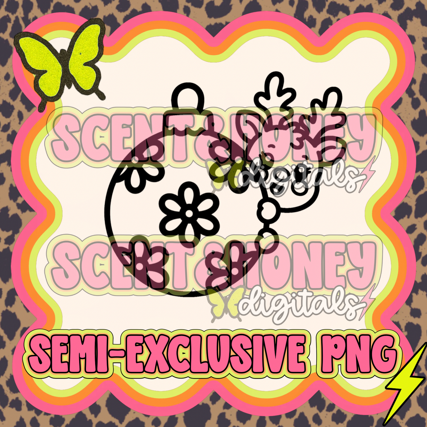 **SEMI-EXCLUSIVE** Sneaky Reindeer Ornament (flowers)