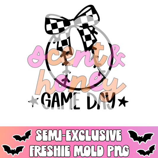 **SEMI-EXCLUSIVE** Game Day Baseball Bow PNG Download