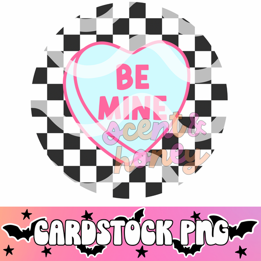 Be Mine Heart Cardstock PNG