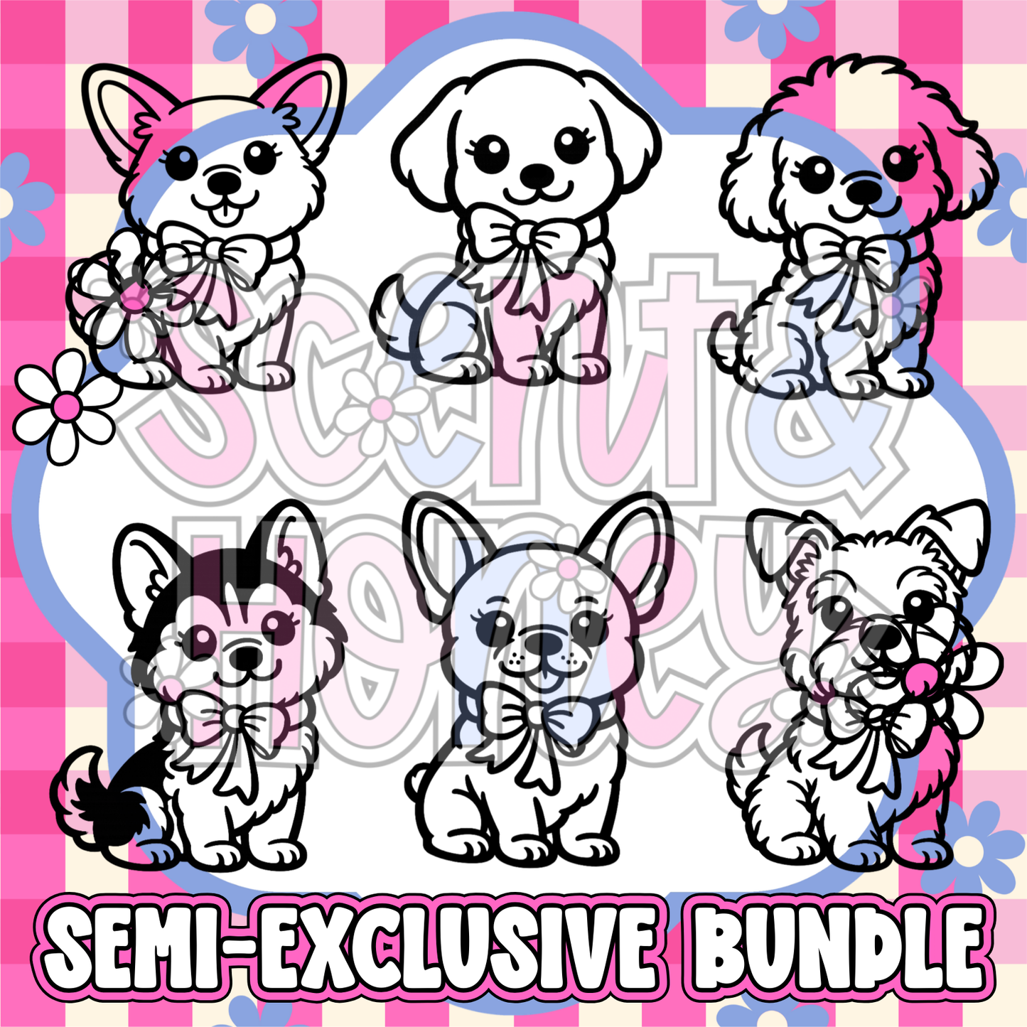 **SEMI-EXCLUSIVE BUNDLE** Doggy Bow Bundle PNG