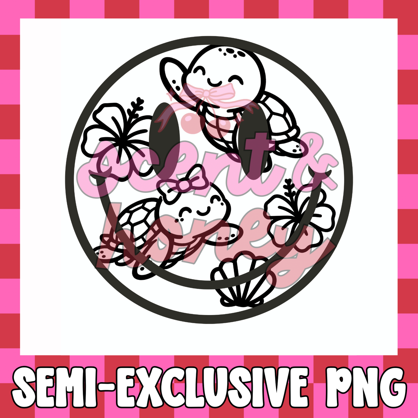 **SEMI-EXCLUSIVE** Turtle Happy Face PNG