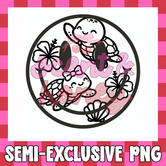 **SEMI-EXCLUSIVE** Turtle Happy Face PNG