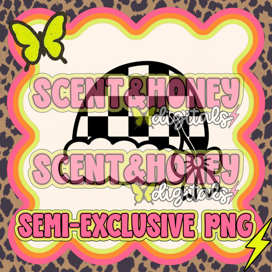 **SEMI-EXCLUSIVE** Checkered Santa Hat PNG