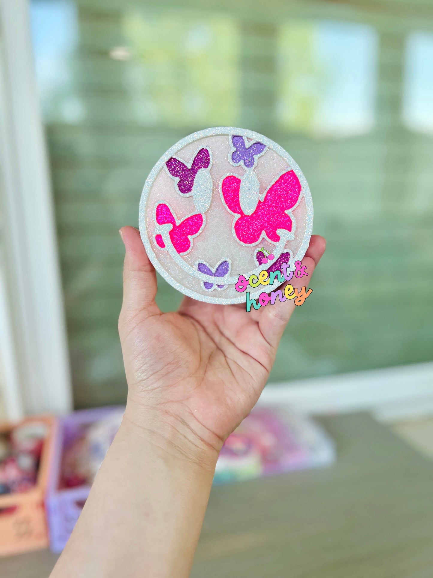 Butterfly Happy Face Freshie