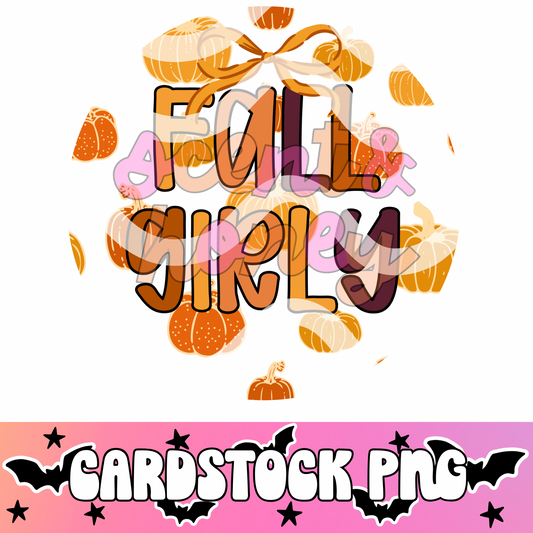Fall Girly Cardstock PNG