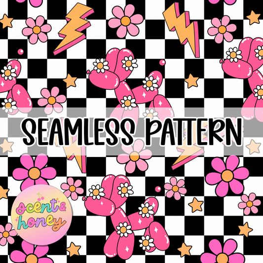 Balloon Dog Seamless Pattern
