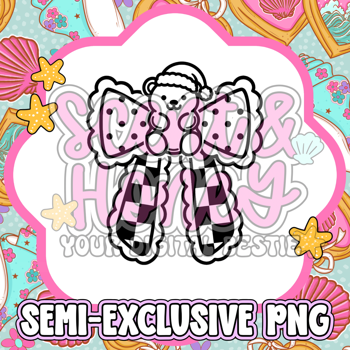**SEMI-EXCLUSIVE** Christmas Gummy Bear Bow PNG
