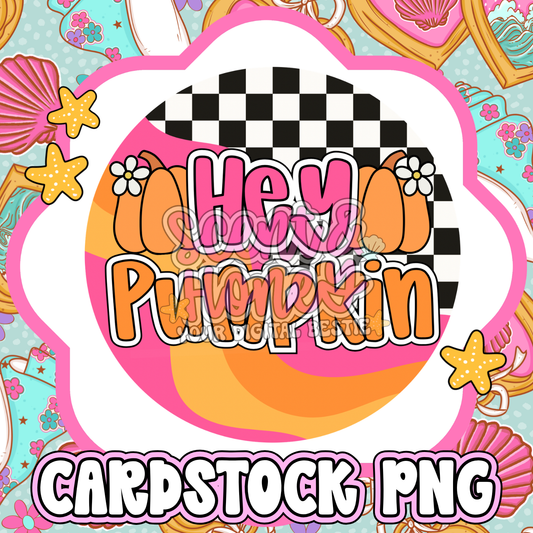 Hey Pumpkin Cardstock PNG