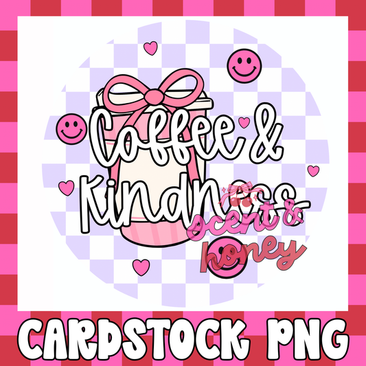 Coffee & Kindness Cardstock PNG