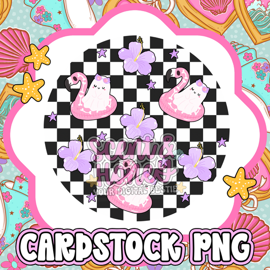 Spooky Ghoul Pattern Cardstock PNG