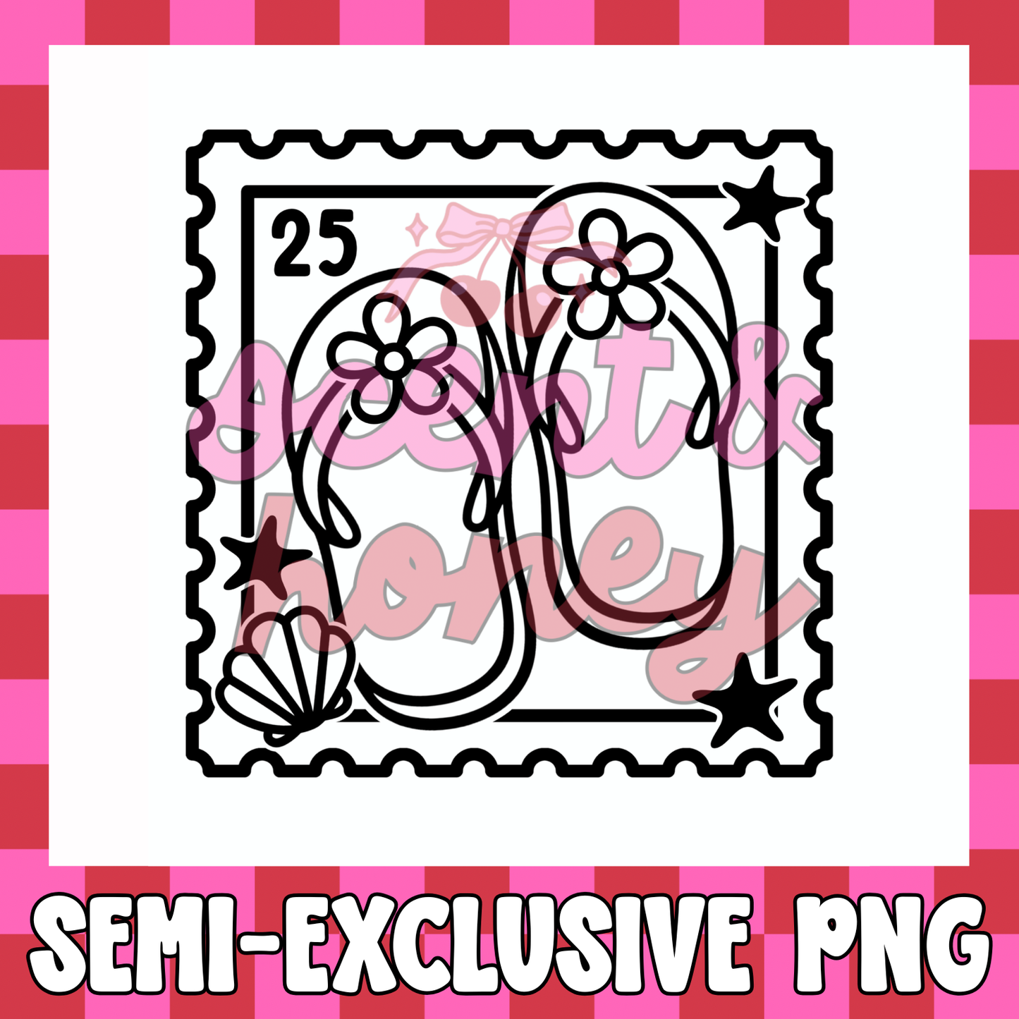 **SEMI-EXCLUSIVE** Flip Flop Stamp PNG