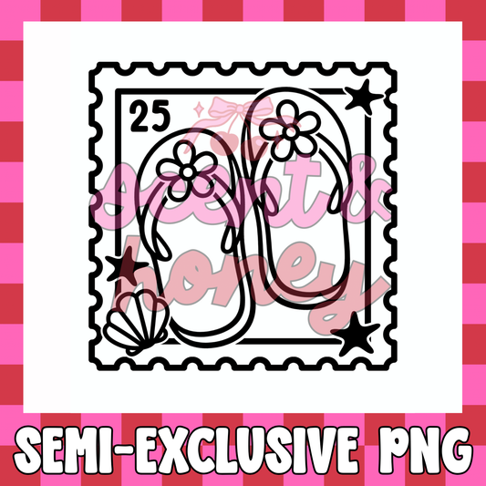 **SEMI-EXCLUSIVE** Flip Flop Stamp PNG