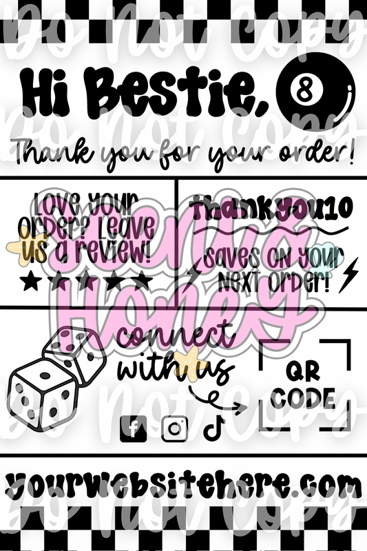 8 Ball Thank You (checkered) - EDITABLE ON CANVA
