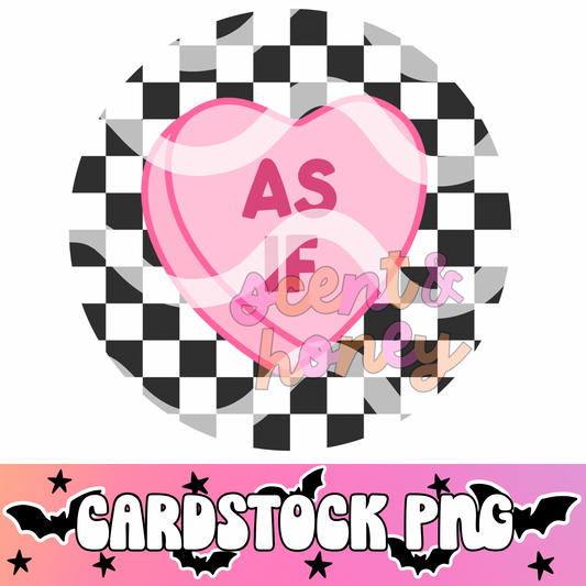 As If Heart Cardstock PNG