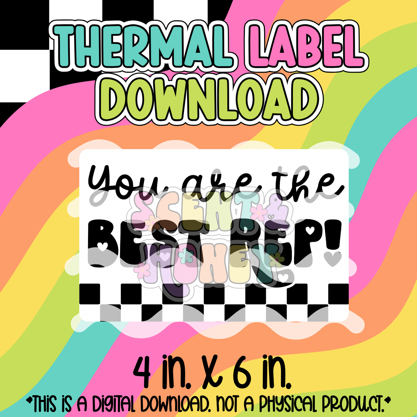 You Are The Best Rep! (4x6) Thermal Label