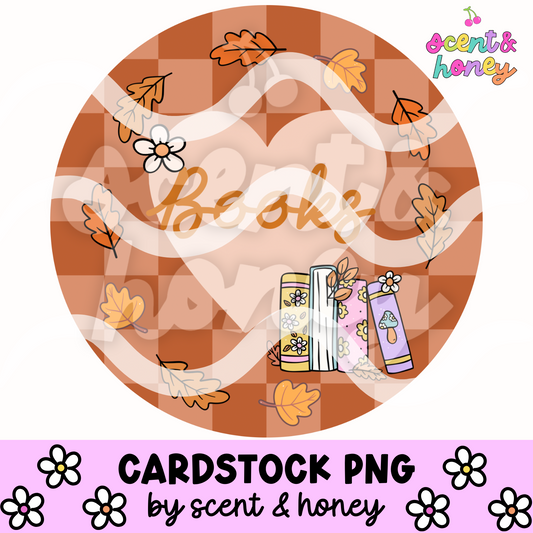 Fall Books Cardstock PNG