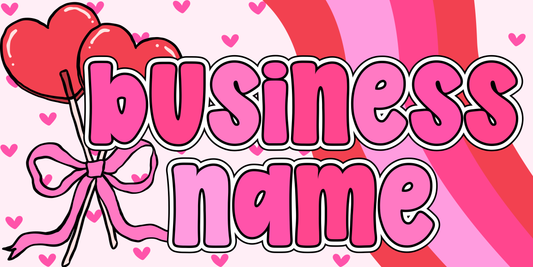 Pre-Made Facebook Banner - Heart Lollipops