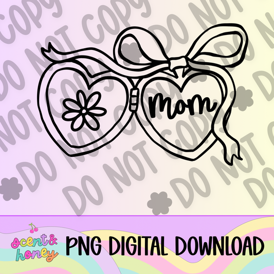 Mom Locket PNG Download
