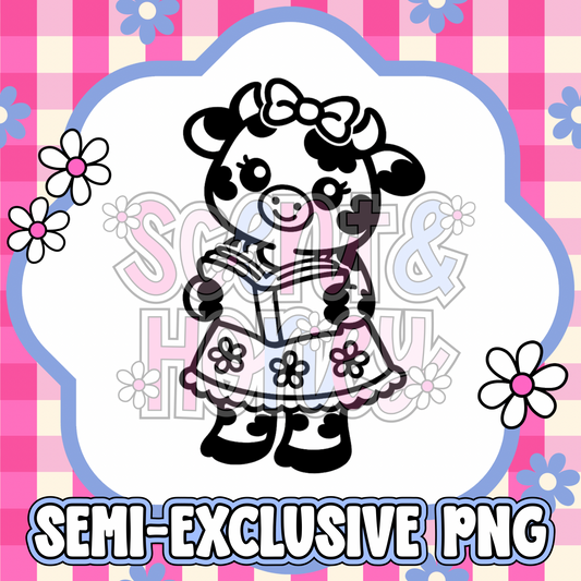 **SEMI-EXCLUSIVE** Cow Reading Book