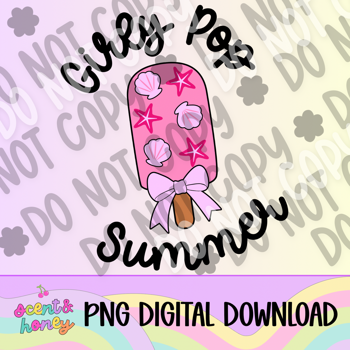Girly Pop Summer PNG Download (with and without wording)