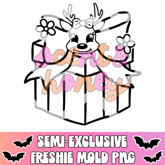 **SEMI-EXCLUSIVE** Reindeer Gift PNG Download