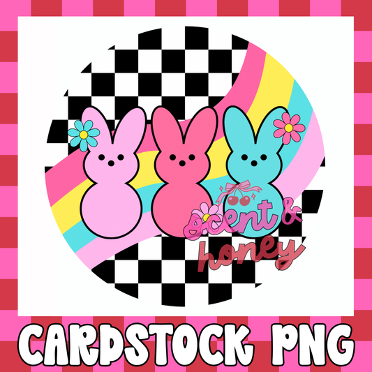 Groovy Peeps (circle) Cardstock PNG