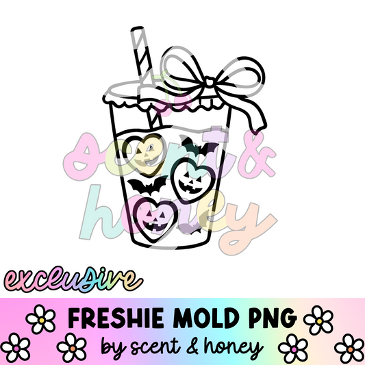 **SEMI-EXCLUSIVE** Spooky Cute Iced Drink PNG Download