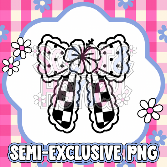 **SEMI-EXCLUSIVE** Hibiscus Bow PNG