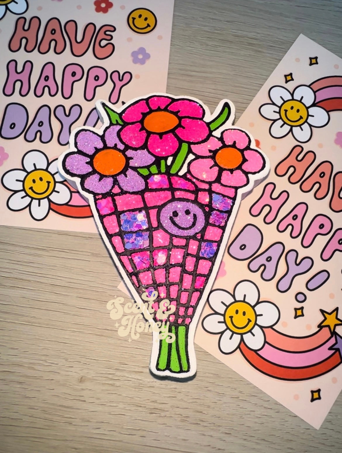 Happy Spring Flowers Freshie