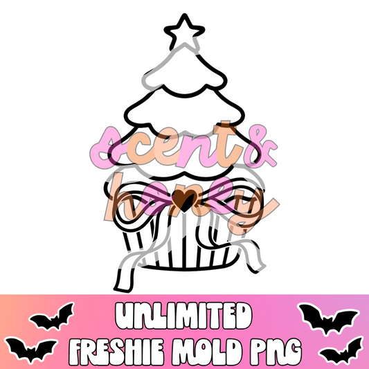 Christmas Tree Cupcake Unlimited PNG Download