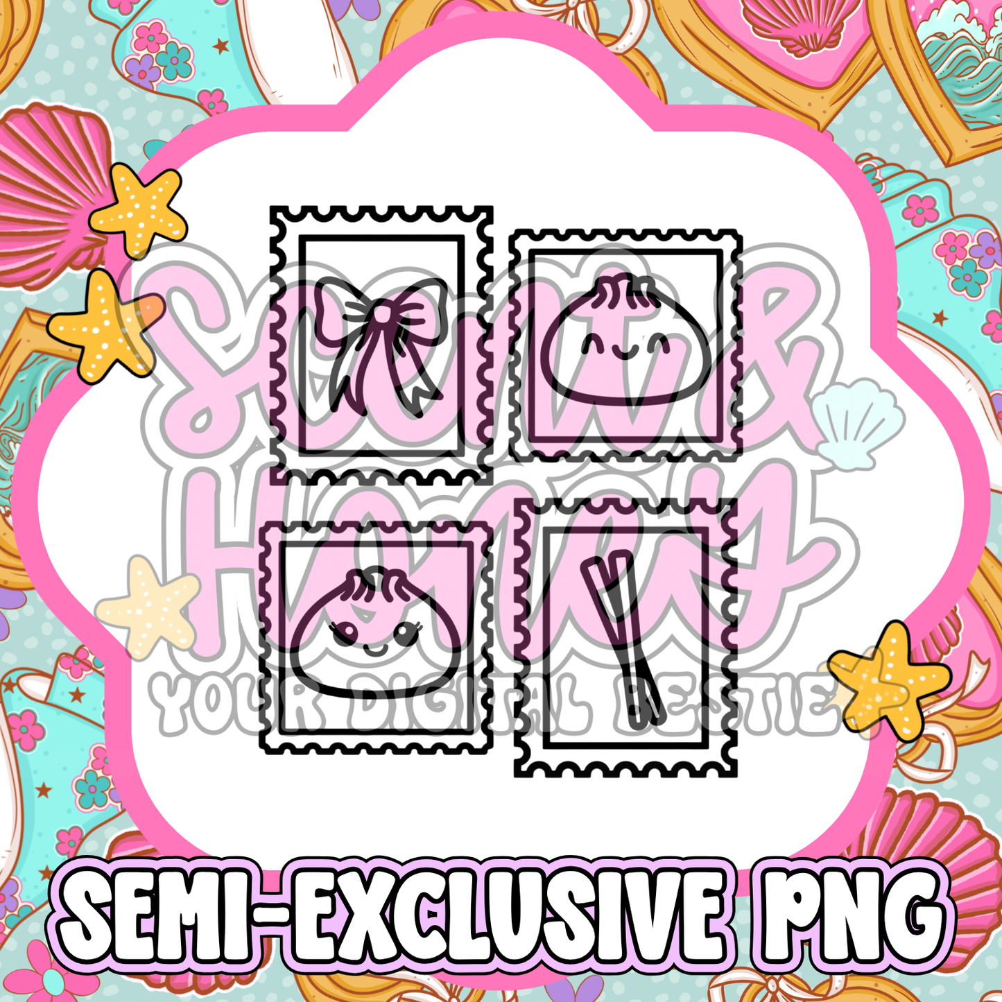 **SEMI-EXCLUSIVE** Dumpling Stamp Collage