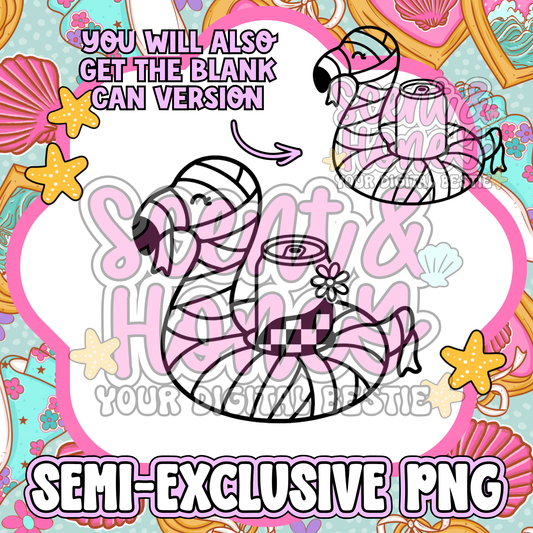 **SEMI-EXCLUSIVE** Mummy Flamingo Float with Can