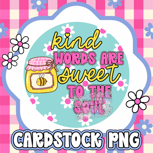 Kind Words Cardstock PNG