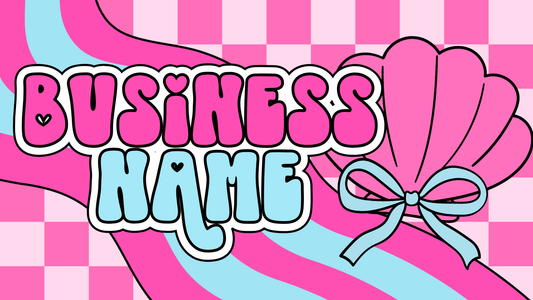Pre-Made Facebook Banner - Shell with Bow