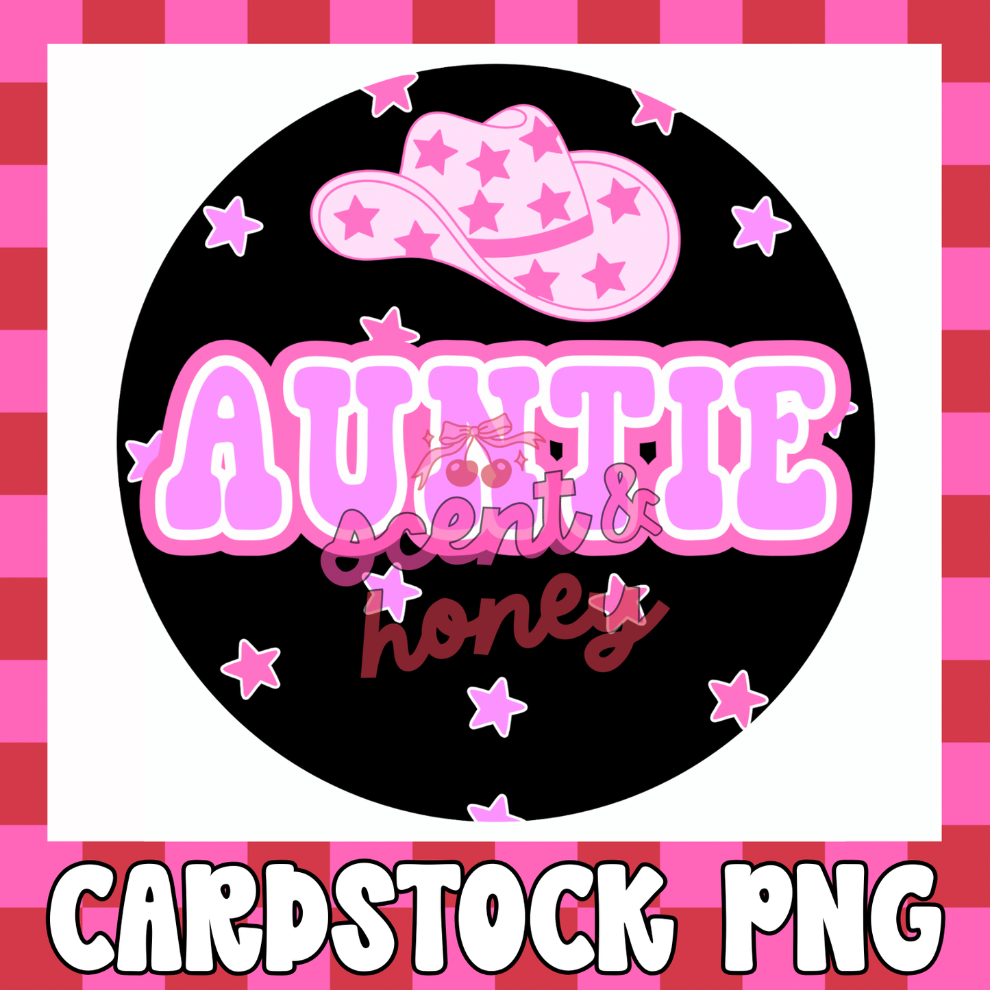 Auntie Western Cardstock PNG