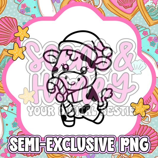 **SEMI-EXCLUSIVE** Candy Cane Cow PNG