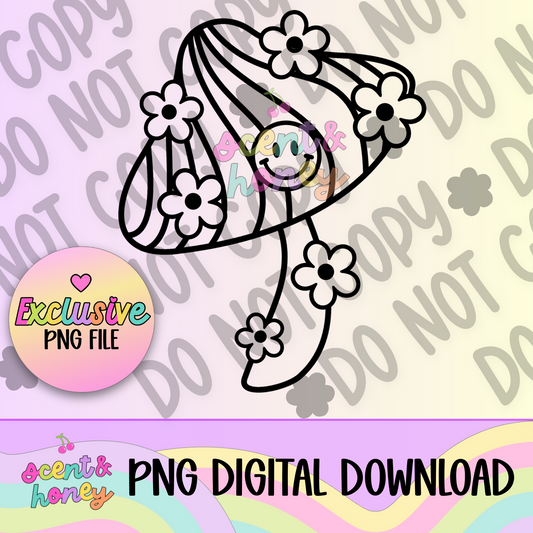 **SEMI-EXCLUSIVE** Groovy Mushroom PNG Download