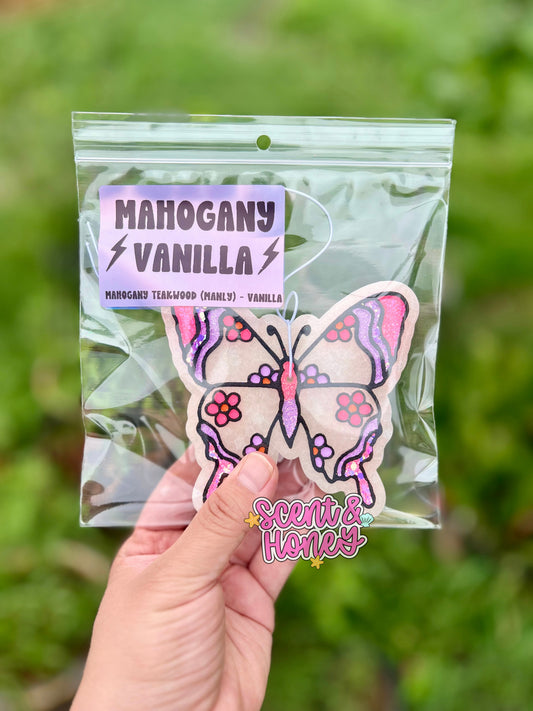 RTS Butterfly Freshie - Mahogany Vanilla