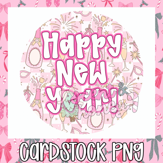 Happy New Year Cardstock PNG