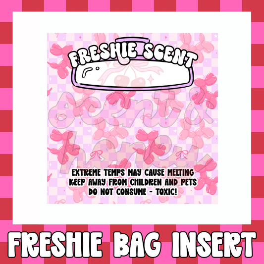 Balloon Dog Freshie Insert