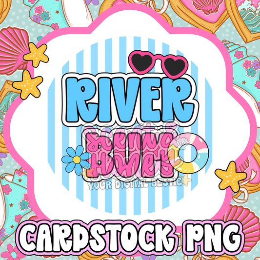 River Bum Cardstock PNG