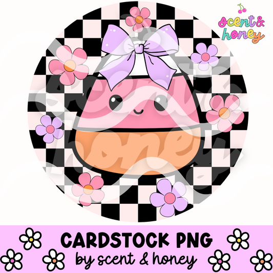 Cutie Candy Corn Cardstock PNG
