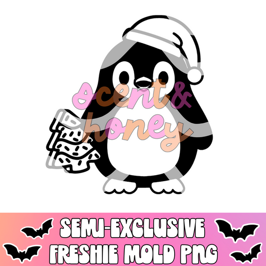 **SEMI-EXCLUSIVE** Penguin with Snack Cake PNG Download